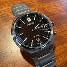 CITIZEN ATTESA CB1120-50G Radio Solar Men's Watch Used from Japan
