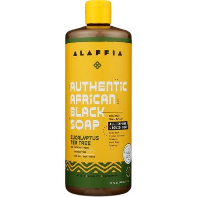 Alaffia African Black Soap Eucalyptus Tea Tree 32 Oz Liquid