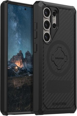 Rokform Samsung Galaxy S24 Ultra Hülle MagSafe Robust Schwarz Rugged Slim