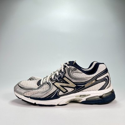 New Balance 860v2 White Black Athletic Lace Up Running Shoes New Balance 860v2 White Black Athletic Lace Up Running Shoes