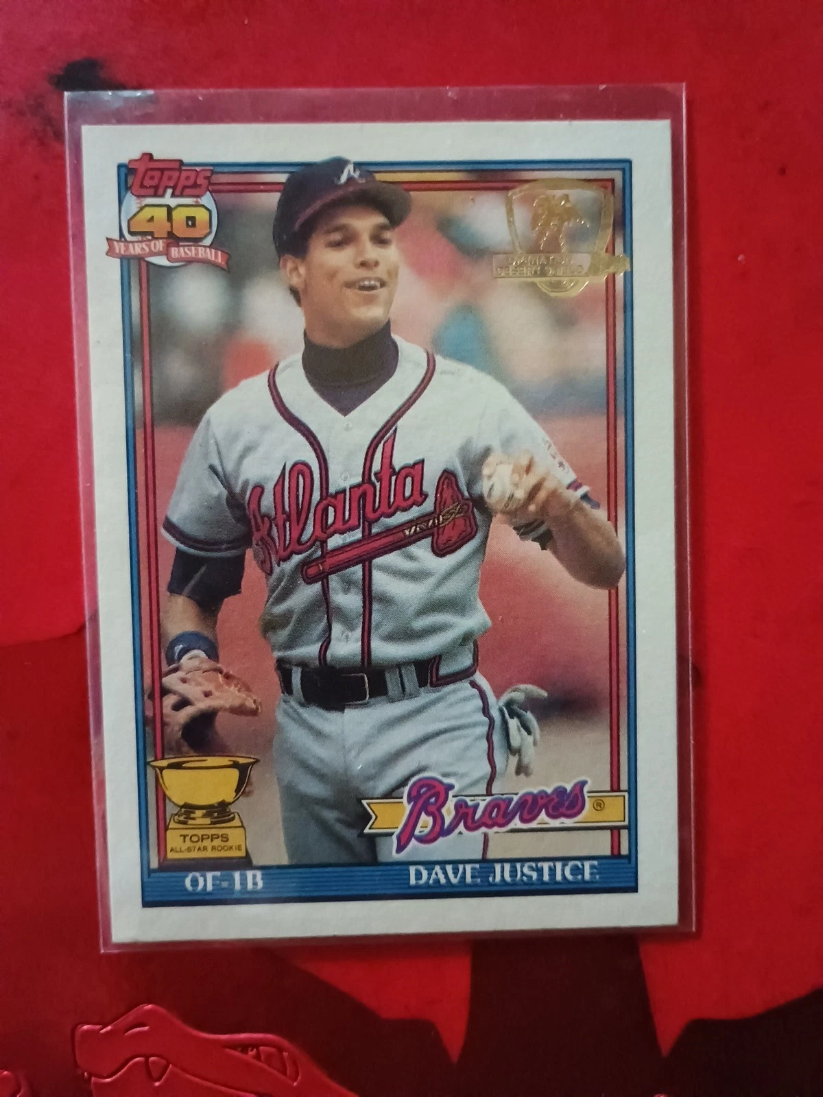 Dave Justice trading card