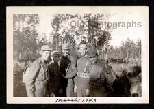 WW2 ERA GROUP SOLDIERS WOODS TRAINING EXERCISES 1943 OLD/VINTAGE PHOTO- G258