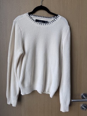 Vero Moda White Sweater Pullover Size M