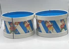 1950 Vintage Ohio Art Marching Band Tin Litho Toy Drum 6"  Made In USA