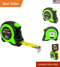 25-Foot Power Tape Measure with Impact-Resistant Case and Automatic Lock