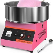 Cotton Candy Machine 1000W Electric Commercial Retro Candy Floss Maker W/ Sugar