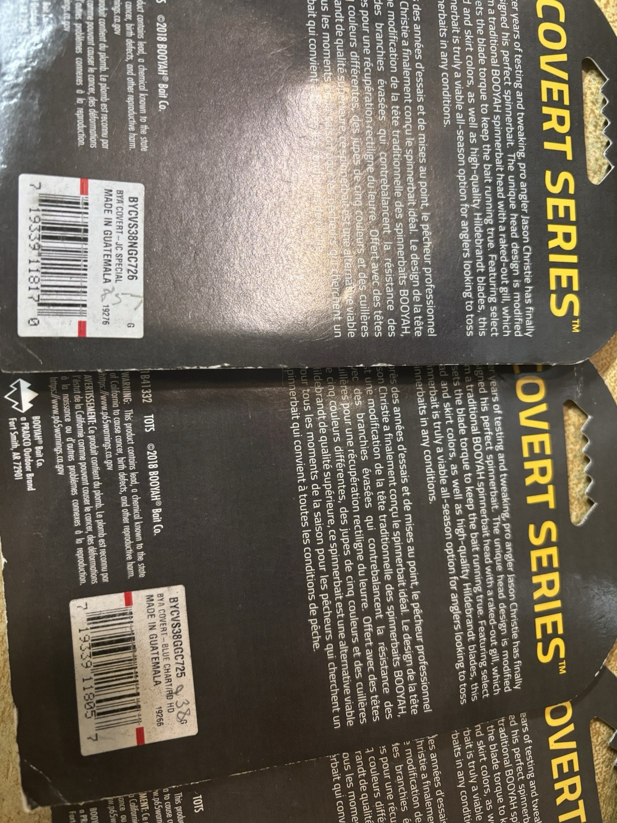 4 Booyah Covert 3/8oz Spinnerbaits Double Colorado Asst. - Image 7