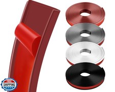 U-Shape Veneer Edge Banding for Furniture Restoration - 0.6" x 20ft, Brown, D