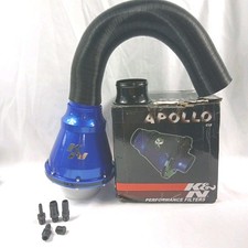 Kn Apollo Universal Cold Air Intake 70mm 2.75 Id Black Blue Filter Niob