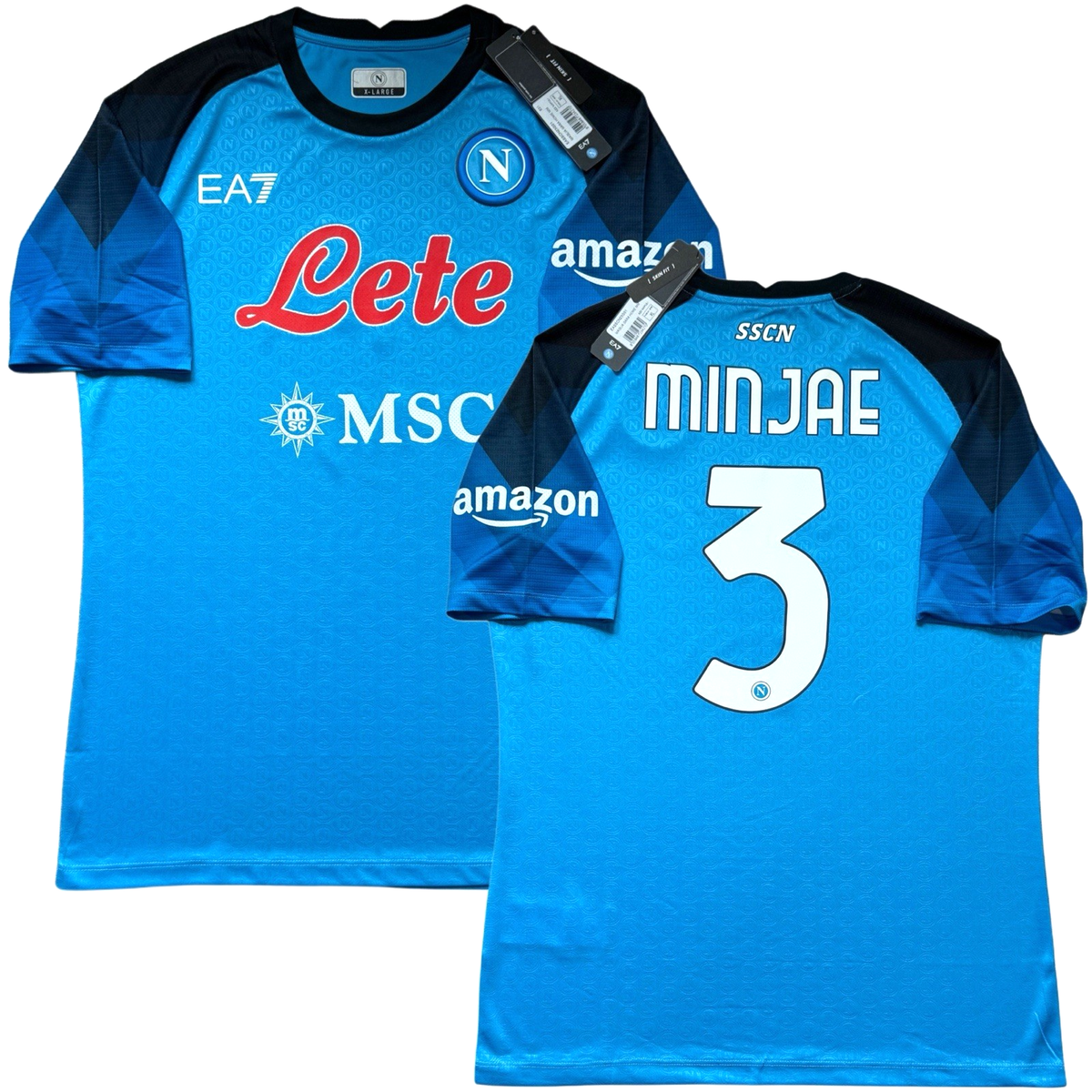 2022/23 Napoli Authentic Home Jersey #3 Kim Minjae XL Player Issue