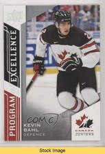 2020 Upper Deck Team Canada Juniors Program of Excellence Kevin Bahl READ 16yx