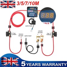 3-10M Split Charge Relay Kit 12V 140 AMP VSR 110Amp Lead T4 T5 Camper Van