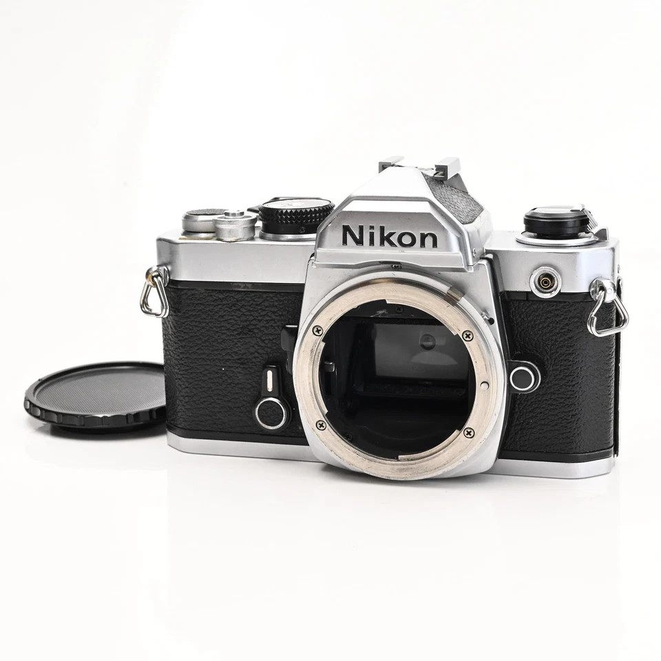 Cuerpo de cámara fotográfica Nikon FM SLR cromado (Ser. 3XXXXXX) #247
