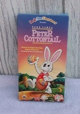 Here Comes Peter Cottontail Vtg Easter 90s VHS Vincent Price Sung By Danny Kaye 