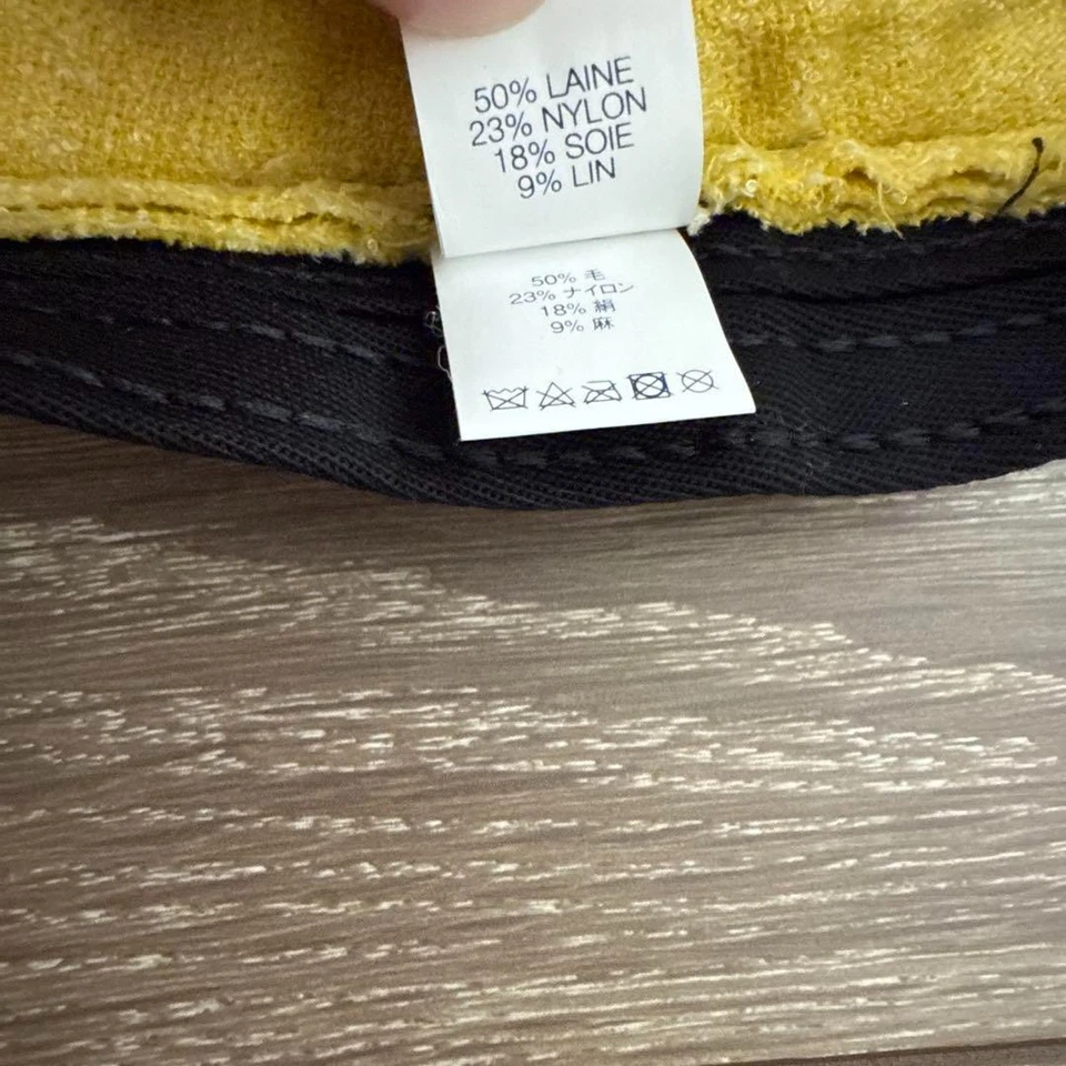 Supreme X Loro Piana Sombrero Cubo Amarillo Clásico Logo Terry Trituradora Talla M/L 23.6" Foto 4 de 4