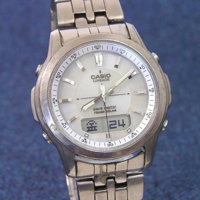 Casio Lineage LCW-100T Retro Titan Solar Funk Wave Ceptor Ana Digi Uhr
