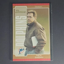 2005 Bowman Bronze #73 Nick Saban Rookie Dolphins Alabama