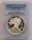 PCGS PR70 DCAM 1989 S American Silver Eagle Proof 1 Oz 999 Fine PF 70