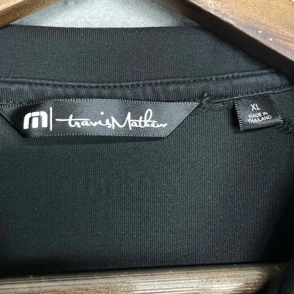 Мужской пуловер Travis Mathew черный 1/4 на молнии куртка для гольфа коллекция XL Noble Vines - Изображение 4 из 4