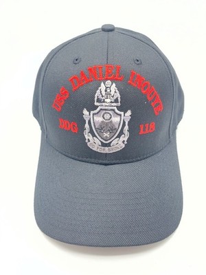 The Corps USS Daniel Inouye DDG 118 ATTT Logo Black Baseball Cap Hat One Size