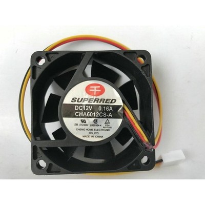 Thousand Red SUPERRED 6025 CHA6012CS-A DC12V 0.16A 6cm Mute Cooling Fan