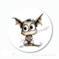 WHIMSICAL CUTE HALLOWEEN BAT STICKERS PARTY FAVORS ENVELOPE SEALS LABELS