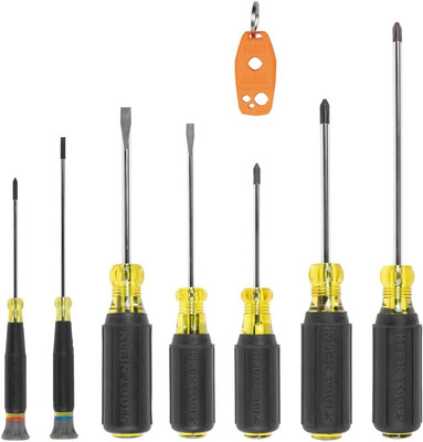 85808 8-Piece Screwdriver Set, Made in USA, Precision Machined Tips, (4) Phillip