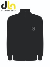 FELPA zip  TRIBUTO DUCATI nera bianca  xs s m l xl 2xl
