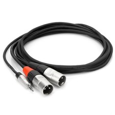 Hosa Technology 6' REAN 3.5mm TRS to Dual XLR3M 24 AWG Pro Stereo Breakout Cable