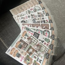 Studio Light Decoupage Sheets. 8 X A4 Sheets of Die Cut Decoupage Toppers