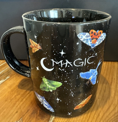 Moth Coffee Mug 20oz Large MAGIC   Light Seekers  Symbolic Art Gift Cup