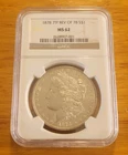 1878 Morgan Dollar 7TF REV OF 78 S$1 MS 62 Coin USA