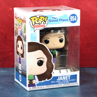 Funko Pop The Good Place Janet 954 D'Arcy Carden Vinyl Figure 2019 W/ Protector