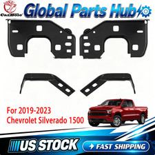4x Front Bumper Brackets Set Assembly For 2019-2023 Chevrolet Silverado 1500