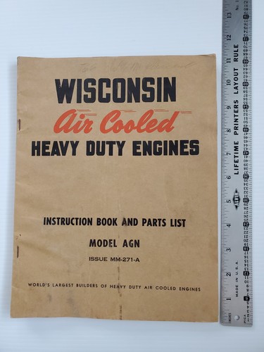 Wisconsin Engines TJD TH THD Models Instruction Book & Parts List – Original Style Manual - View #5