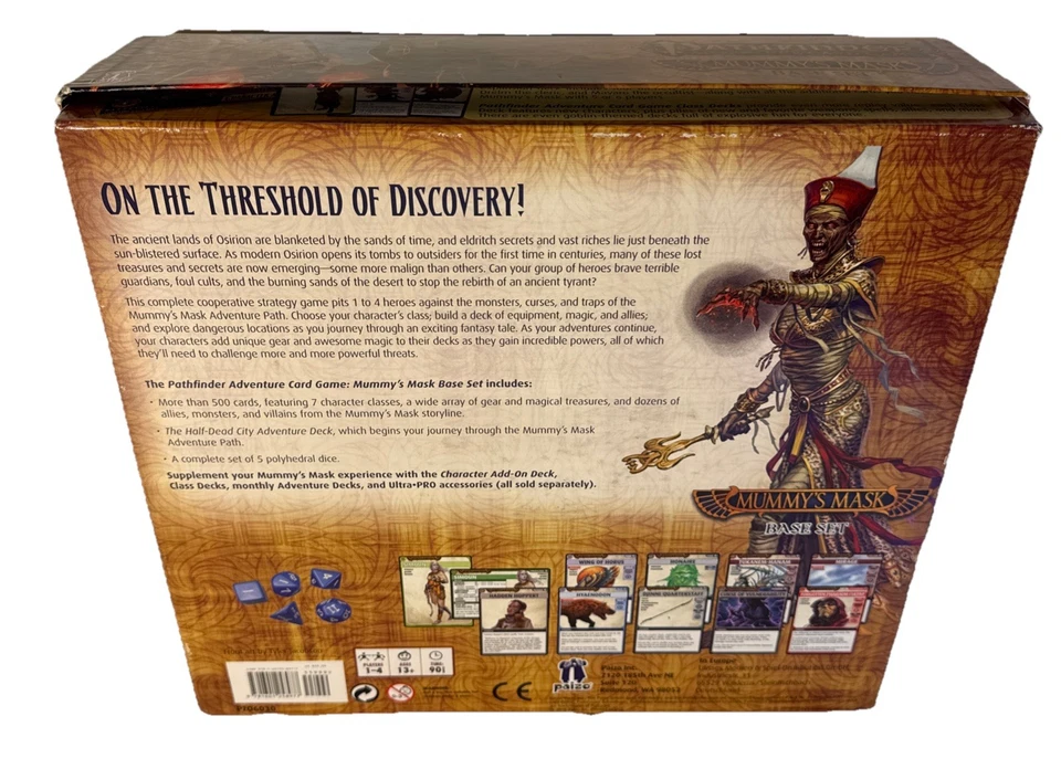Pathfinder ACG: Juego base de máscara de la momia con 6 barajas adicionales Foto 2 de 4