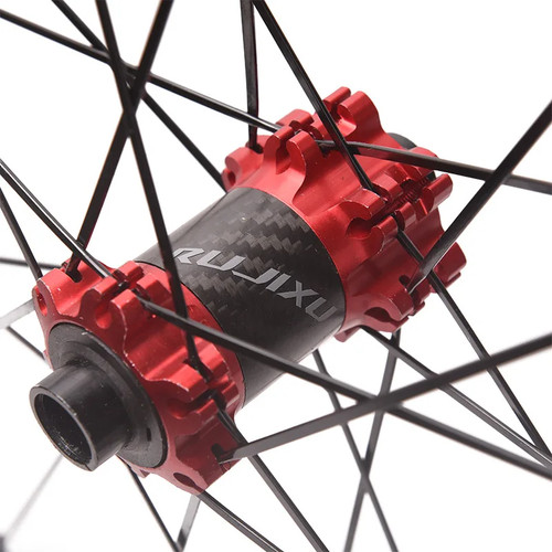 Buje de bloqueo central de fibra de carbono 700C freno de disco bicicleta de carretera juego de ruedas cubierta neumático - Imagen 6 de 21