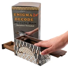 Enigma Decode Puzzle Box - Money Gift Giving Secret Box