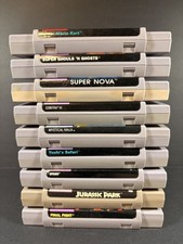 Lot Of (9) SNES Super Nintendo Games - Mystical Ninja - Contra III - Super Nova