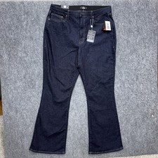 Lularoe Flare Jeans Womens size 32 Dark wash ...