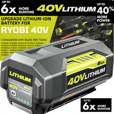 40V 8.0Ah Battery for Ryobi 40 Volt Lithium OP4050 OP40602 OP40261 OP4060 OP4030