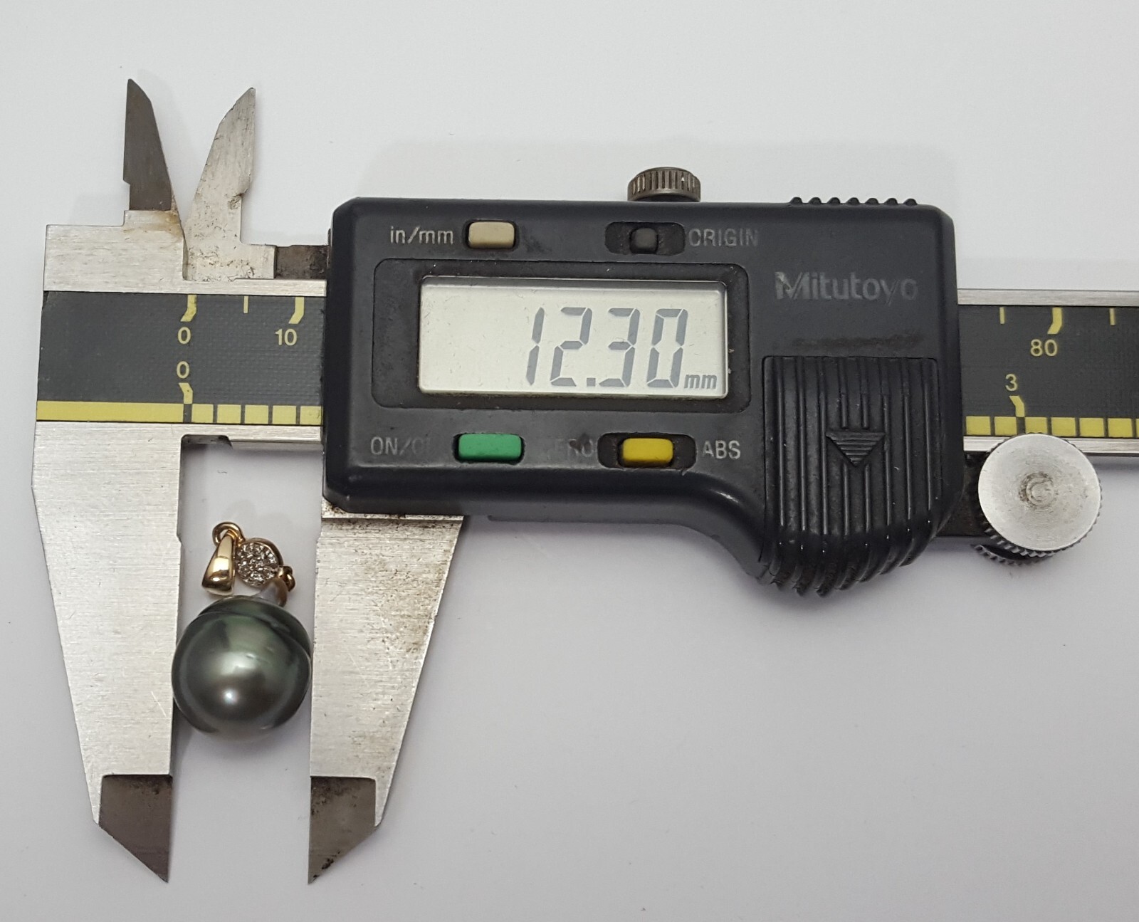 Unique 14K Solid Yellow Gold Drop Dangle Tahitian… - image 15