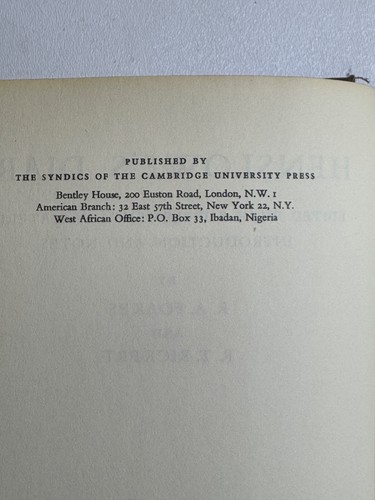 Henslowe's Diary Edited by R.A Foakes First Edition 1961 - Picture 3 of 6