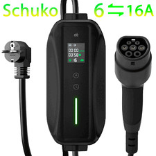 Cable de carga EV rápido 6 m tipo 2 Schuko conector de carga 6-16A para BYD ATTO 3 BMW I4 IX