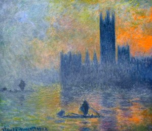 Houses-Of-Parliament-Fog-Effect-by-Claude-Monet-Oil-Painting-Art-Reproduction