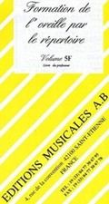 Formation de l'oreille par le répertoire volume 5F livre professeur corrigés