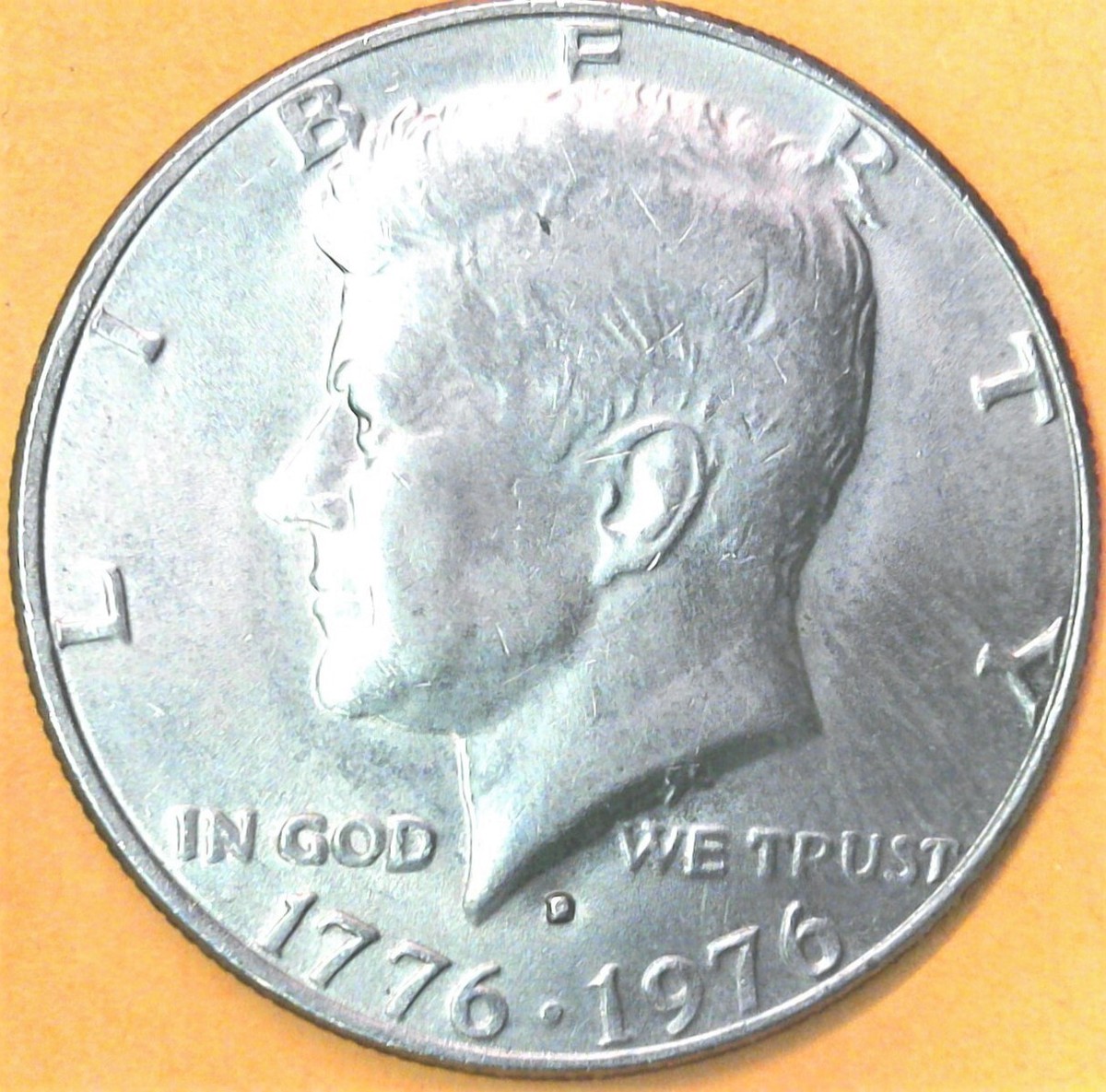 1776-1976 AU Kennedy Half Dollar Bicentennial Coin Error