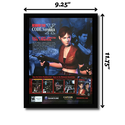Resident Evil Code Veronica X Framed Print Ad/Poster Official
