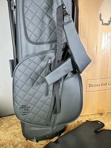 New Detroit Golf Co. Premium Black Golf Bag | Full 14 Way Divider | 7 Pockets - Picture 3 of 10