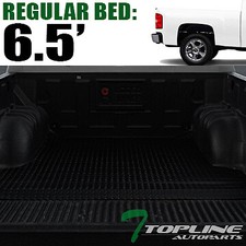 Topline For 2007-2018 Silveradosierra 6.5 Feet Rubber Truck Bed Mat Liners -blk Topline For 2007-2018 Silveradosierra 6.5 Feet Rubber Truck Bed Mat Liners -blk
